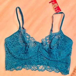 NWT Bardot 3/4 Underwire Bra Diva Blue 32D/DD